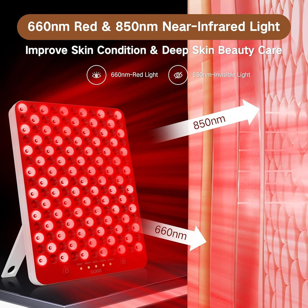 660nm red and 850nm near-infrared light