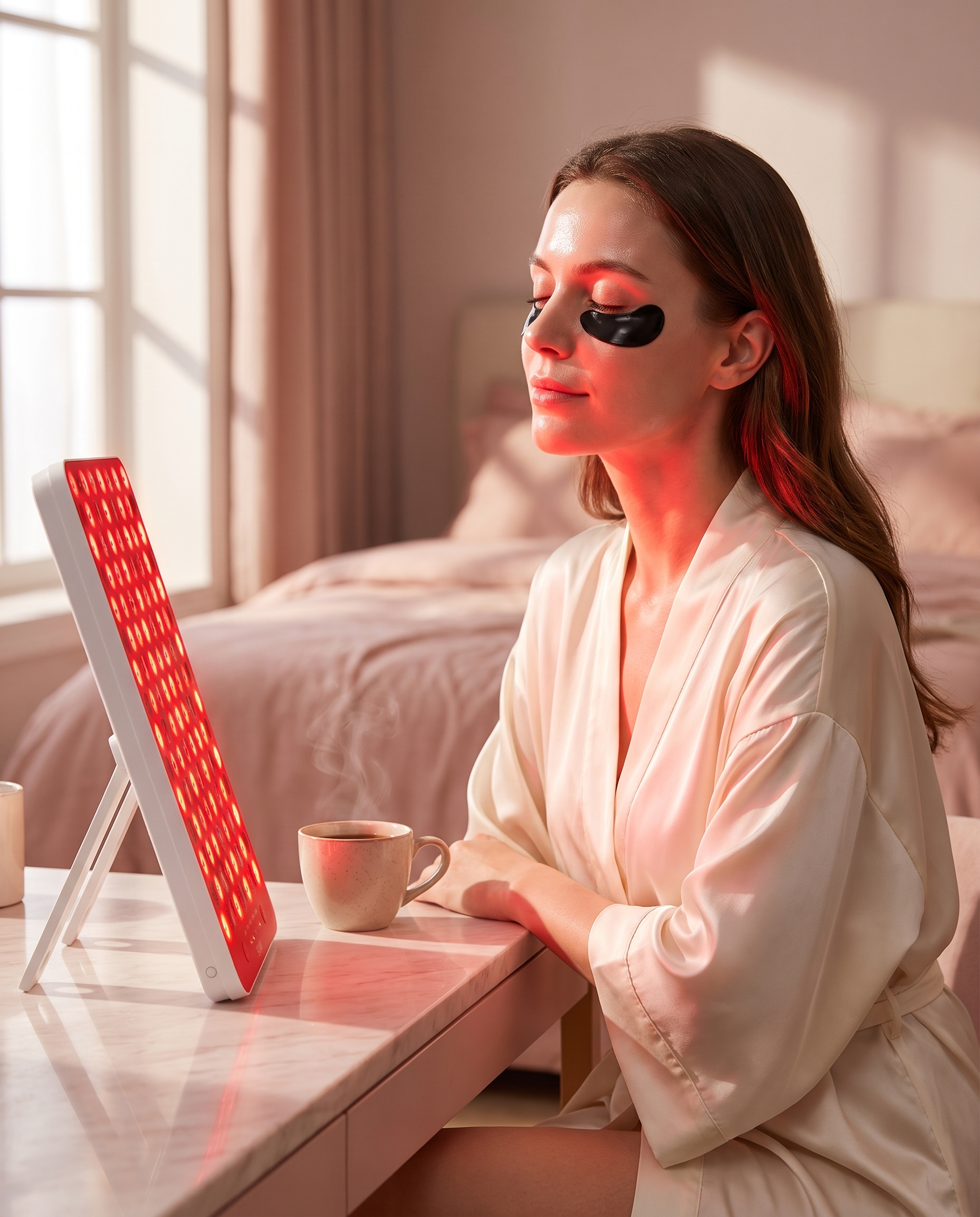GlowRitual by Rosé Light — morning glow ritual at the vanity